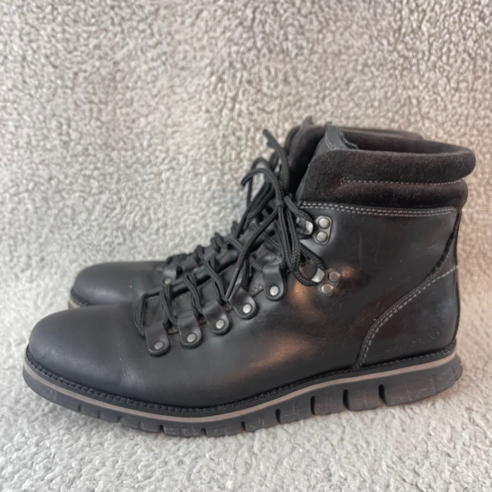 Cole Haan Zerogrand Hiker Boot Mens size 9 Black C30403 Ankle Boots Waterproof